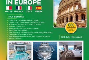 JOIN OUR SUMMER ADVENTURE IN EUROPE – MALTA, FRANCE, ITALY, SPAIN (Call or Whatsapp  +2349137782950)