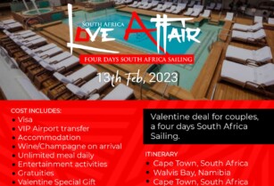 DON’T MISS THIS Valentine Deal For Couples – A Four Days South Africa Sailing (Call 09137782950)