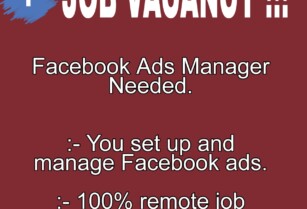 JOB VACANCY – Set up and Manage Facebook ads (Whatsapp – 08103081455)