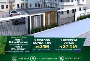 FOR SALE – 2BDR and 3BDR Duplex at Rehoboth Villa Apartments, Eti-Osa (Call 08166124724)