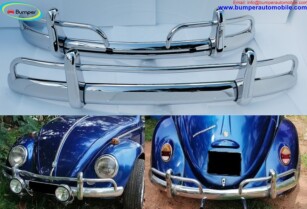 VolkswagenBeetle USA style bumper (1955-1972) by stainless steel  (VW Käfer USA type stoßfänger)