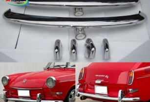 Volkswagen Type 3 bumper (1963–1969) by stainless steel  (VW Typ 3 Stoßfänger)