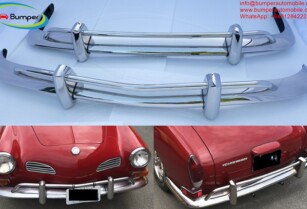 Volkswagen Karmann Ghia US type bumper (1970 – 1971) by stainless steel  (VW Karmann Ghia USA Stoßfänger)