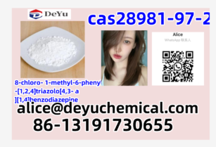 28981-97-2  8-chloro- 1-methyl-6-phenyl-4H-[1,2,4]triazolo[4,3- a][1,4]benzodiazepine