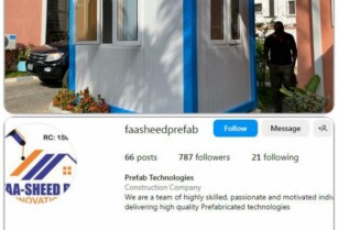 We Make Prefabricated Cabins @fasheedprefab ON INSTAGRAM – FOLLOW OUR PAGE