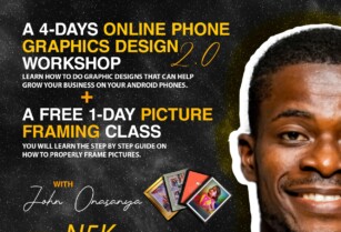 4-DAYS INTENSIVE ONLINE CLASS on HOW TO DO GRAPHICS DESIGN WITH YOUR ANDROID PHONE WITHOUT USING CANVAS