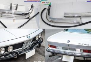 BMW 2800 CS / BMW E9 / BMW 3.0 CS bumper (1968-1975) by stainless steel (BMW 2800 CS Stoßfänger)