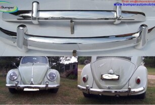 Volkswagen Beetle Euro style bumper (1955-1972) by stainless steel  (VW Käfer Euro typ stoßfänger)