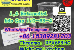 Factory price 1,4 Butanediol 1 4 bdo 1 4 bdo Cas 110-63-4 supplier safe shipping Wickr me: gtchem