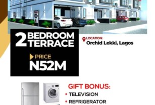 FOR SALE – 2 Bedroom Terrace at Pantheon Bridge Terrace, Lekki (Call 08159074378)