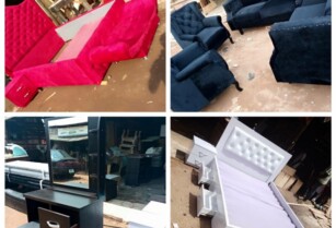 Bed Frame with Dressing Mirror,Wardrobe,Dinning Table,Set of Chairs (Call 07036518714)