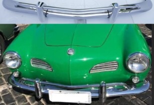 Volkswagen Karmann Ghia US type bumper (1967 – 1969) by stainless steel