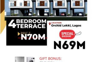 Four Bedroom Terrace (Smart Home) For Sale at Orchid Hotel Road, Lekki (Call 09072608144)