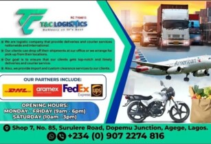 Contact us for a Swift and Reliable Logistics Service (Call 09072274816)