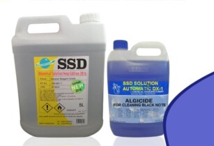 How to use SSD chemical solution for cleaning black dollar