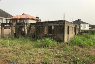 4 Three Bedroom Flat Apartment Uncompleted Available For Sale at Magboro (Call 07032753174)