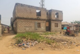 FOR SALE – Uncompleted Duplex on One Plot of Land at Obafemi Owode Area  (Call 08064349689)