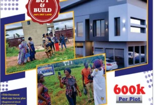 Buy and Build – Dry Land at Ressa Pac Estate Phase 2 Annex, Otta (Call 08029623357)