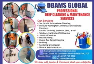 CONTACT US FOR YOUR PROFESSIONAL DEEP CLEANING & MAINTENANCE SERVICES (CALL 07077570778)